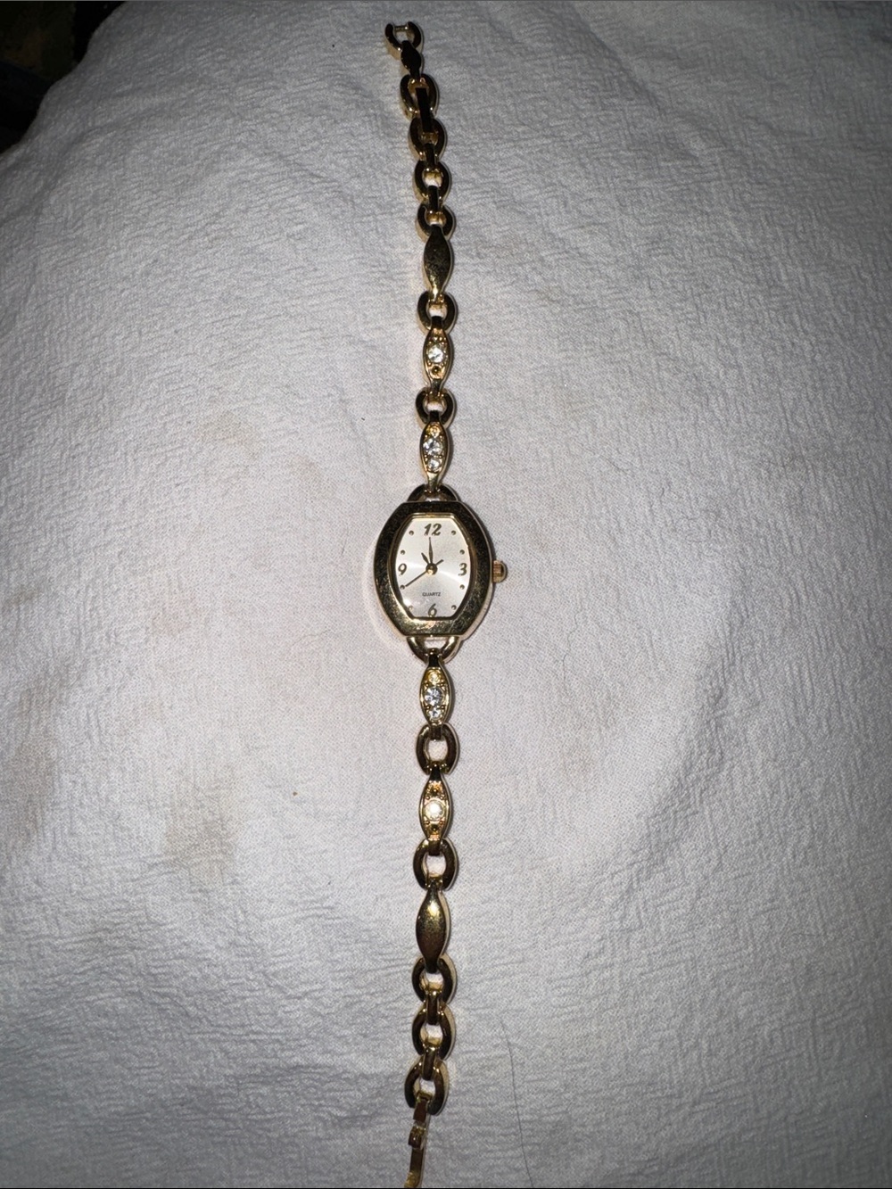 Women's Gold-Tone Bracelet Watch with Crystal Accents